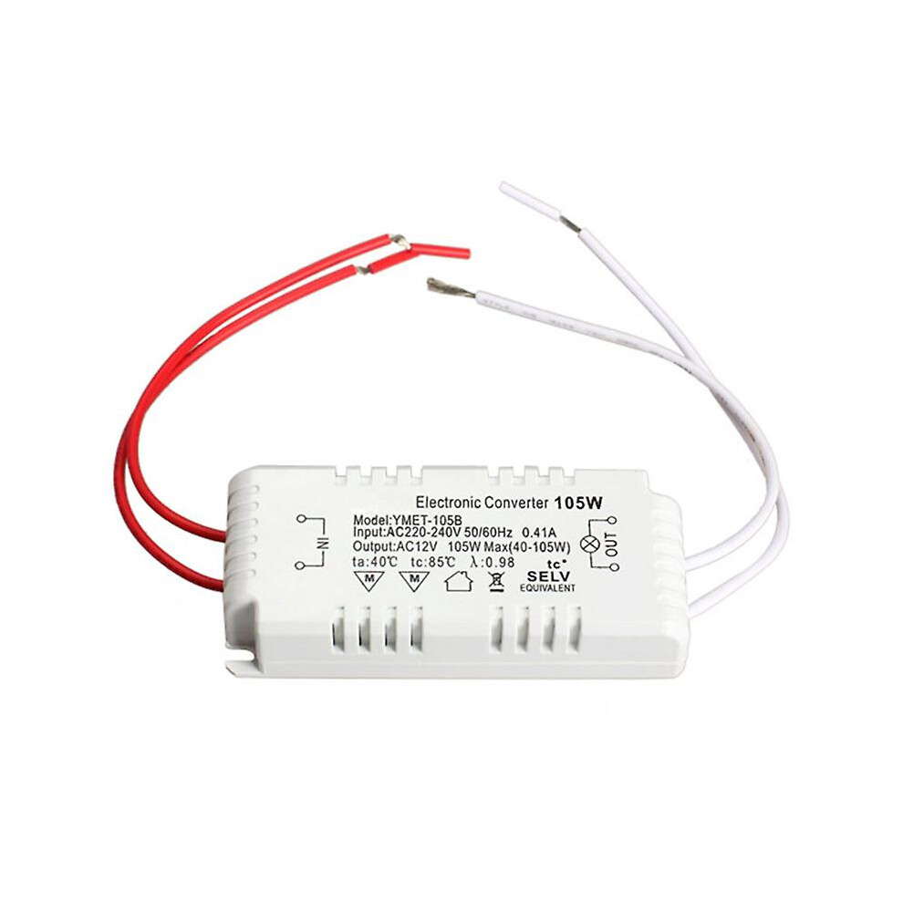 105W 12V Halogen Light Led Electronic Transformer Power Supply Driver 9152243130462
