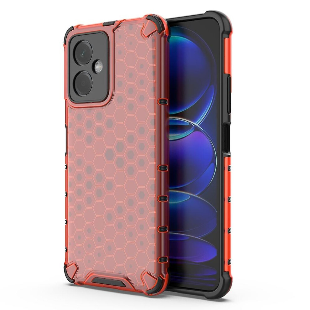 (Red) Honeycomb Pc Tpu Case For Xiaomi Mi Note 12 China Red 9152243131094
