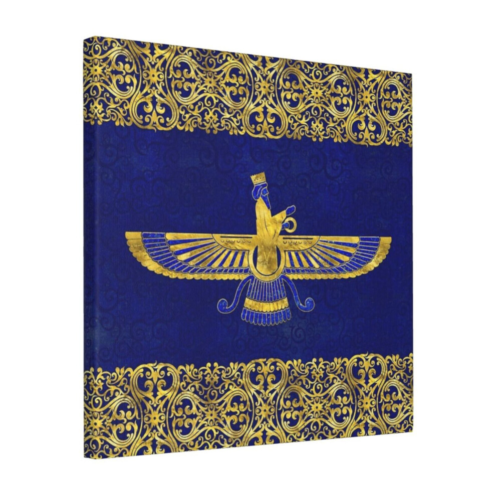Canvas Print Only Farohar - Faravahar -Fravashi Wall Art Poster Room Decor 18x18 inch No Frame