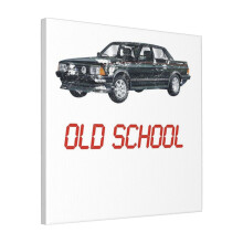 Canvas Print Only Ford Granada Old School LCD Wall Art Poster Room Decor 18x18 inch No Frame