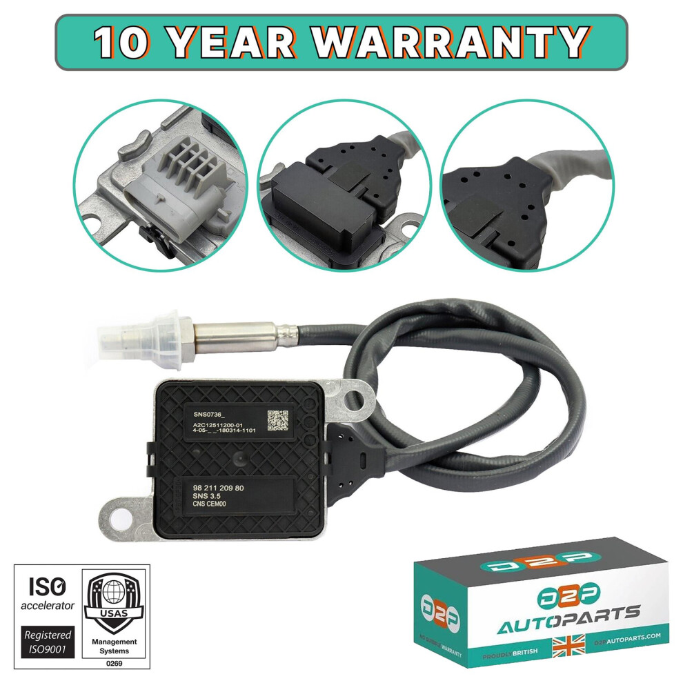 Nitrogen Oxide Nox Sensor For Vauxhall/Opel Vivaro C, Zafira Life 2.0 5060245138680