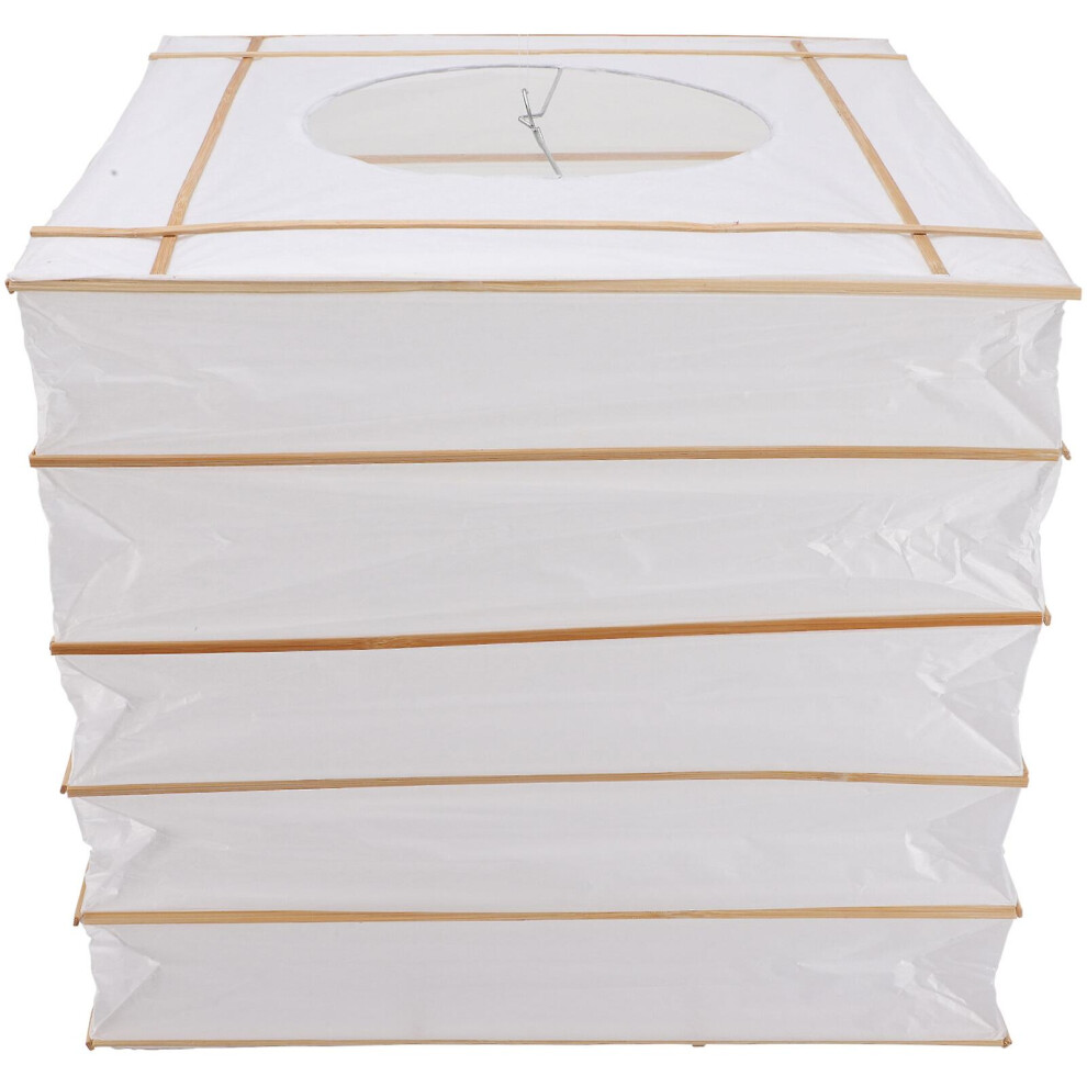 Foldable Paper Lamp Shade Square Paper Lamp Cover Folded Paper Lampshade Paper Lamp Cover
