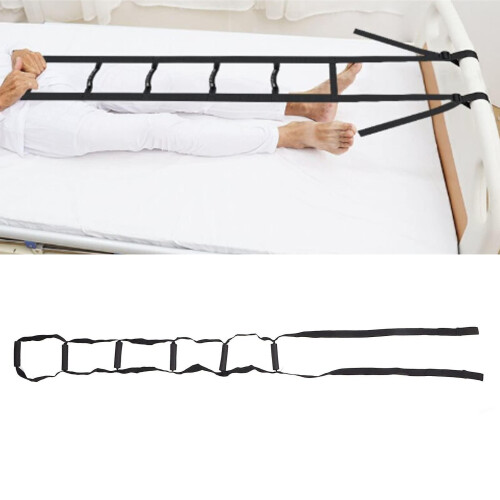 Bed Ladder Assist With Hard Handle ,sit Up Helper With Adjustable Length-pull Up Rope Ladder (5 Handle)