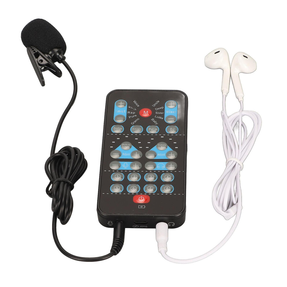 Handheld Portable Voice Changer Multifunctional Game Sound Disguiser W/ 8 Sounds Fk 9430790885814