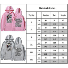 (Grey, M) Adults Taylor Swift The Eras Tour Printed Hoodie Long Sleeve Hooded Sweatshirt Tops Gifts
