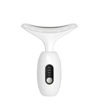 Neck Facial Massager,Neck Skin Lifting Tightening Device Neck Care Rejuvenation Beauty Device for Firming Skin Care(White)