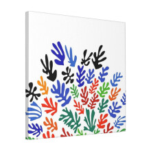 Canvas Print Only Matisse Floral Pattern #1 Wall Art Poster Room Decor 18x18 inch No Frame
