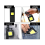 COB Small Flashlight, Pocket Magnetic Flashlights 500 High Lumens Rechargeable Keychain Work Light, Mini COB Flashlight 4 Light Modes(Black) 3