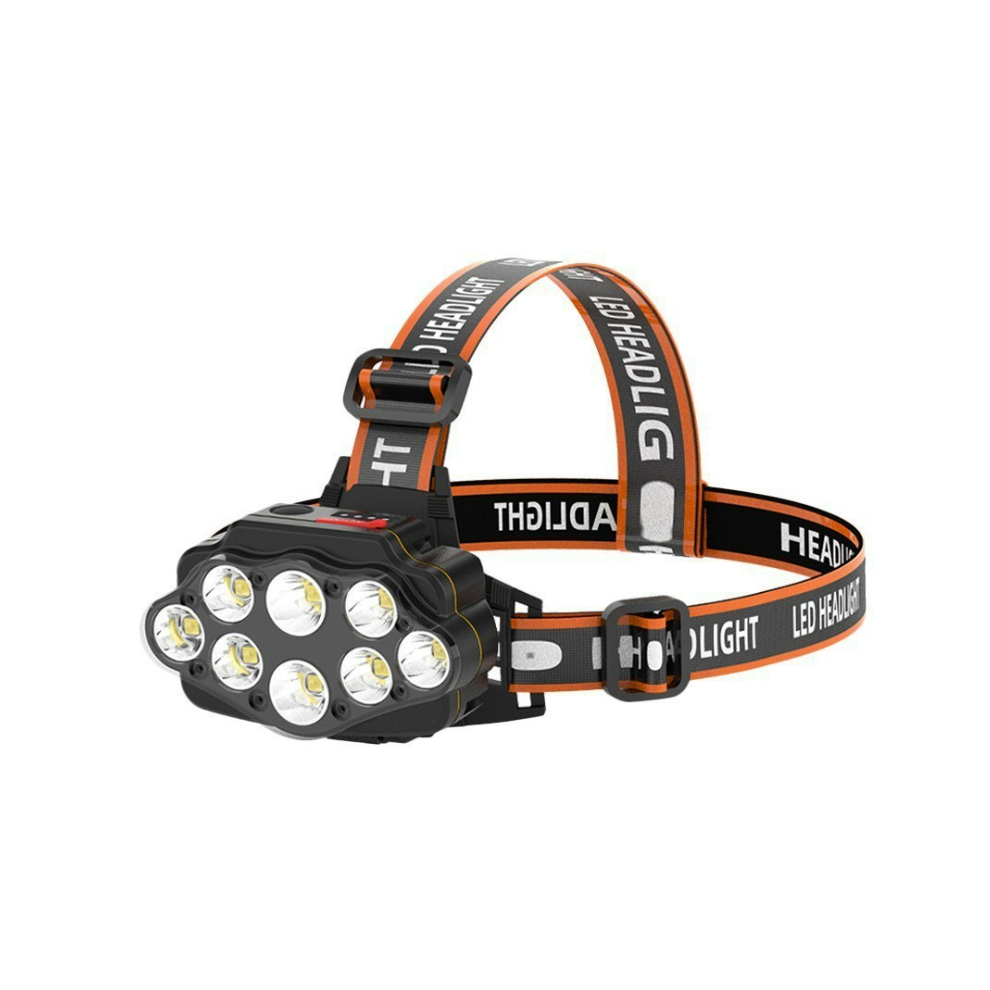 Photos - Flashlight Chronus Headlamp, Led Rechargeable Head-mounted  Outdoor Camping Hiking Running Fishing Light Outdoor headlamps(Bl
