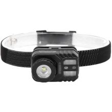 Headlamp - XPG+COB Built‑in Battery Rotating Zoom Smart Power Display Interaction Headlamp(Black)