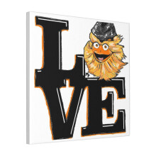 Canvas Print Only Love Gritty Wall Art Poster Room Decor 18x18 inch No Frame