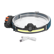 High Bright LED Induction Headlamp USB Rechargeable Zoomable Head Flashlight Waterproof Work Light Suitable for Outdoors(Black)