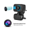 Webcam 480P com microfone para PC, câmera USB para reuniões e cursos online (preta) 2
