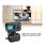 Webcam 480P com microfone para PC, câmera USB para reuniões e cursos online (preta) 4