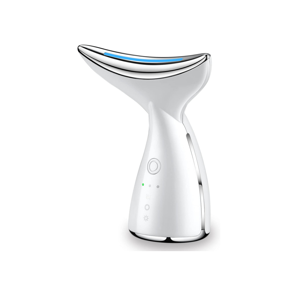 Chronus Vibe Heat Beauty Device, Face Neck Massager, Microcurrent Anti-Wrinkle
