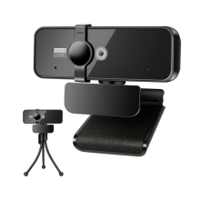 Webcam with Microphone, AutoFocus 1080p HD USB Web Camera with Privacy Cover for Streaming Online Class/PC Video Conferencing/Calling(Black)
