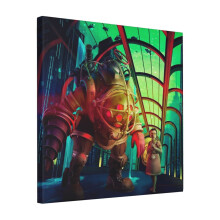Canvas Print Only Bioshock Wall Art Poster Room Decor 18x18 inch No Frame
