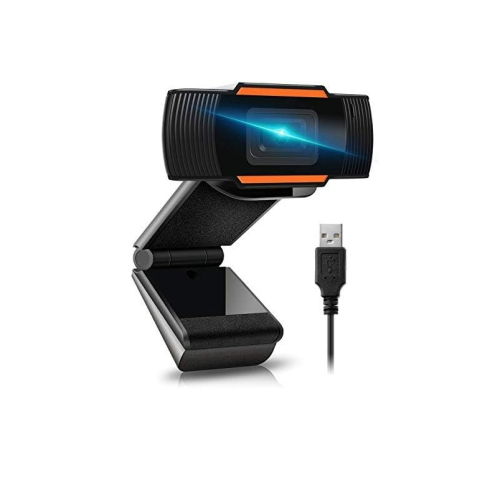 Webcam with Microphone for PC, USB 2.0 Web Camera, Webcam(Black)