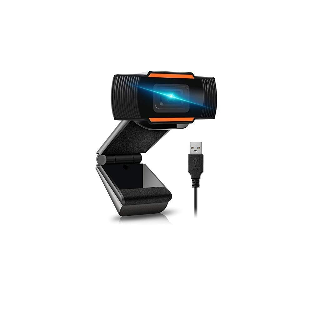 Chronus Webcam With Microphone For Pc, Usb 2.0 Web Camera, Webcam(Black) Black 9331758453659