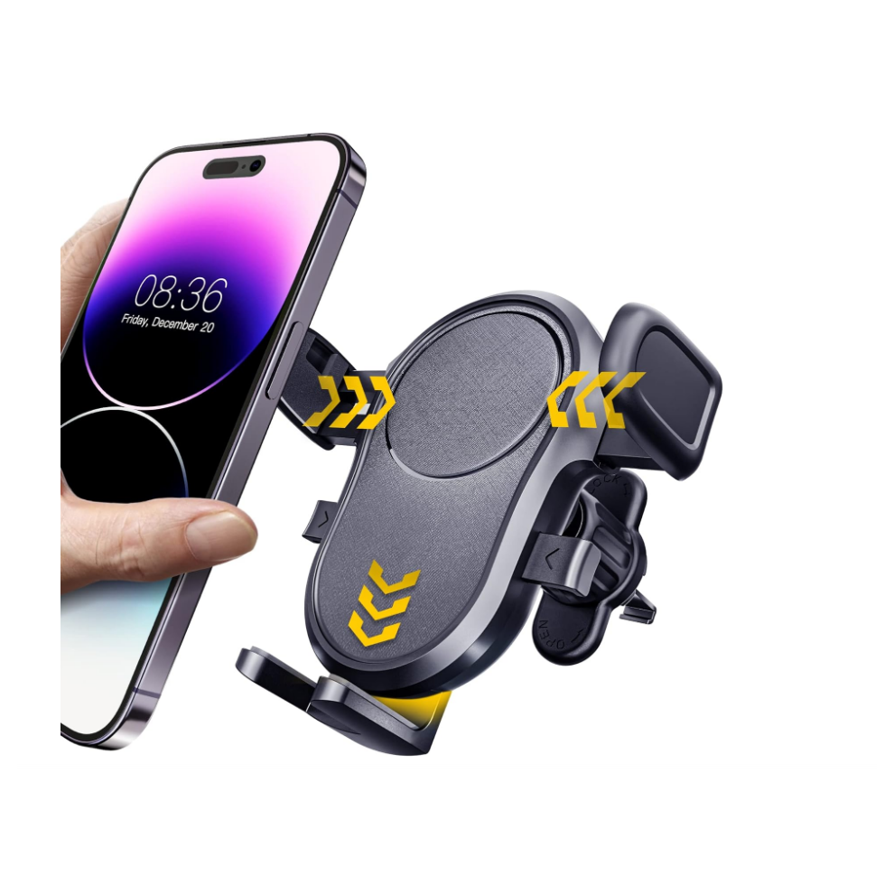 Chronus Car Phone Holder,360 Rotation Compatible With Iphone 14, 14Pro Max Samsung, All 4.0''-6.7'' Phones(Black) Black 9331562994584