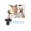 Webcam com microfone e capa de privacidade, grande angular para streaming 1080P para desktop, laptop, PC (preta) 4