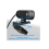 Webcam com microfone e capa de privacidade, grande angular para streaming 1080P para desktop, laptop, PC (preta) 3