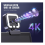 Webcam 4K avec microphone et éclairage d'appoint noir 5