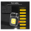 Rechargeable Keychain Work Light LED Camping Lantern, 2Pcs Mini COB Flashlight, 7 Light Modes Multifunctional Portable Mini Pocket Light(Black) 8