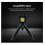 Rechargeable Keychain Work Light LED Camping Lantern, 2Pcs Mini COB Flashlight, 7 Light Modes Multifunctional Portable Mini Pocket Light(Black) 13