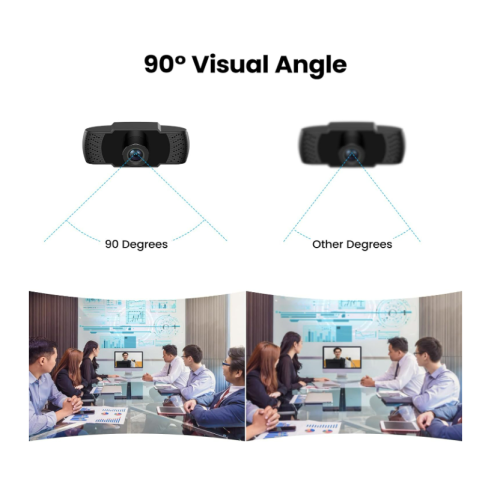 Webcam avec microphone 1080P noire 2