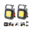 Rechargeable Keychain Work Light LED Camping Lantern, 2Pcs Mini COB Flashlight, 7 Light Modes Multifunctional Portable Mini Pocket Light(Black) 1
