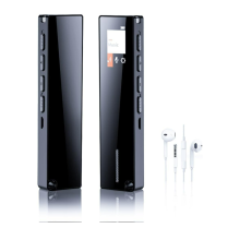 16GB digitálny hlasový záznamník Mini audio rekordér s MP3 prehrávačom a HD mikrofónom v čiernej farbe