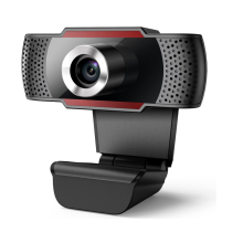 Webcam 1080P com microfone, câmera USB HD para PC, plug and play (preta)
