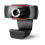 Webcam 1080P com microfone, câmera USB HD para PC, plug and play (preta) 1