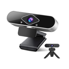 Webcam avec microphone Full HD 1080P/30Fps Plug and Play Correction automatique de la lumière Noir
