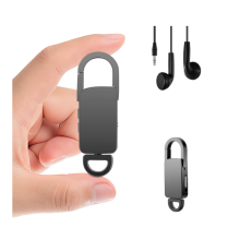 Gravador Digital de 64Gb Portátil Pequeno Ativado Por Voz Capacidade de 750H Gravação Contínua de 24 Horas com Um Clique Preto