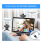 Webcam com microfone para desktop, câmera de streaming USB 1080P, grande angular, flexível para PC, jogos, Skype (preta) 2