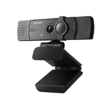Câmera USB 1080P Plug Play Mic Ultra HD Web Cam para videochamadas, conferências e streaming (preta)