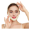 Éliminateur de double menton Masque de levage en V avec (jaune) 2