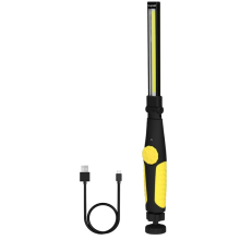 LED Rechargeable Work Light, Magnetic Underhood Worklight Cool Gadget Tool,Cordless Battery Powered Mechanic Lamp Torch(Yellow)