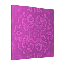 Canvas Print Only Persian Carpet Design In Magenta Wall Art Poster Room Decor 18x18 inch No Frame