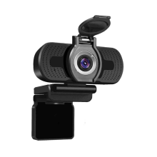 USB webcam 1080p with cover, Plug and Play Video Calling Computer Camera,Computer Camera fo Gaming and Conferencing(Black)