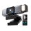 Webcam 2K com microfone, proteção de privacidade, USB plug & play para desktop, PC, laptop, streaming (preta) 1