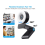 Webcam 2K FHD com microfone, USB Plug and Play, com Ring Light ajustável de 3 níveis para jogos (preta) 4