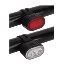 Bike Light Set, Bike Lights Front and Back, Waterproof IP65 Cycle Lights, 350Lm IPX5 Bicycle Headlight Taillight for Night Riding(Black)