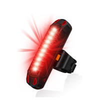 LED Bike Tail Light, Rechargeble Rear Bicycle Light with 5 Modes for Night & Daytime Cycling Safety(Black)