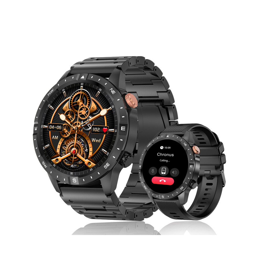 Chronus Smartwatch 1.43" Amoled Hd Large Screen, Supports Bluetooth Calls Black 6976918345707