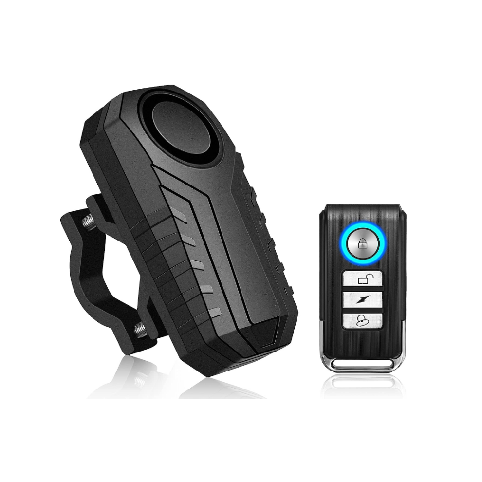 Chronus Anti-Theft Bike Alarm With Mount, 113Db Burglar Vibration Motorcycle Bicycle Alarm Security System Waterproof Cycle Bike Alarm With 9331562996038