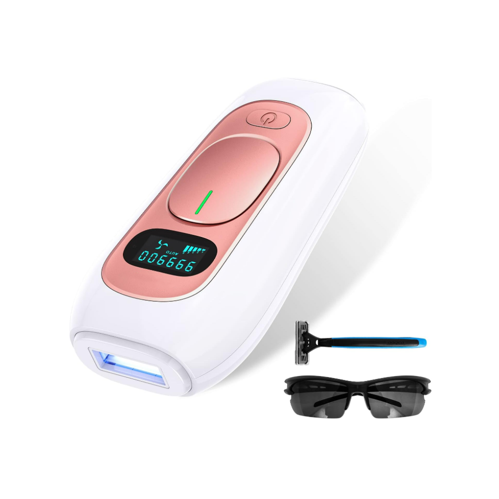 Chronus IPL Hair Removal Device, Laser Hair Removal for Women and Men, 999,000 Flashes, 5 Energy Levels, 2 Modes, Painless Hair Remover(White)