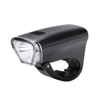 Bike Front Light Led Headlight Night Cycling Safety Flashlight 3 Lighting Modes Powered By(Black)
